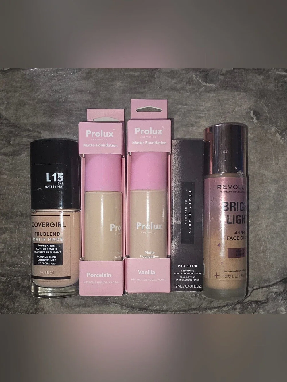 Foundation Bundle- Fair-Light- CoverGirl, Fenty, Makeup Revolution + More BNIB